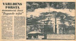 VARLDENS-FORSTA-monument-over-flygande-tefat-Arbetet-29-september-1972
